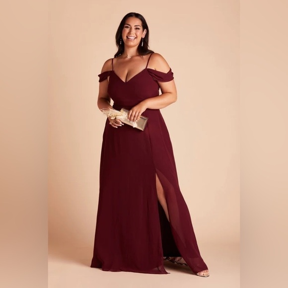 NWT Birdy Grey Devin Convertible Dress in Chiffon Cabernet - Picture 3 of 8